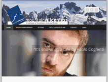 Tablet Screenshot of mountainwilderness.org